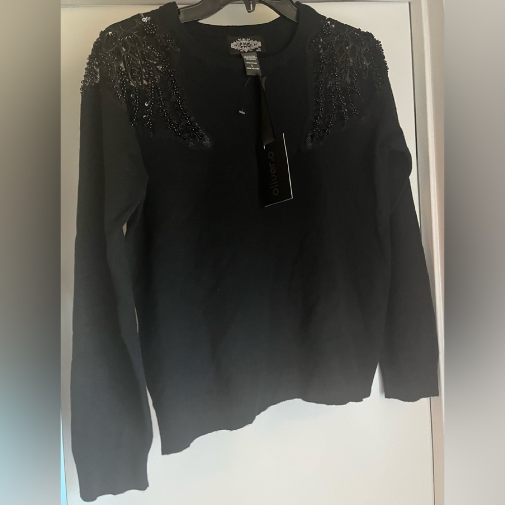 NWT, Olivero.o, Black Top, Size Large